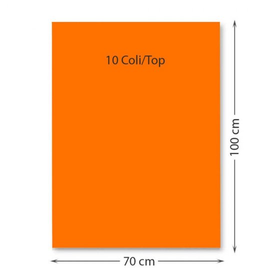 Hartie Cartonata FAVINI, Portocalie, 70x100 cm, 10 Coli/Top, 220 g/m², Carton Colorat, Carton Colorat 70x100, Hartie Cartonata Colorata, Hartie 70x100 Colorata, Coli Colorate, Top Hartie Cartonata, Coli Cartonate 70x100 cm, Hartie Cartonata Portocalie