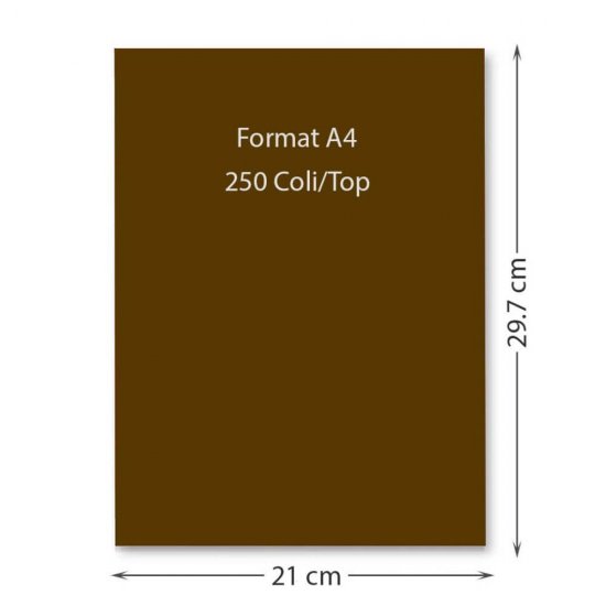 Hartie Cartonata A4 DACO, Maro, 250 Coli/Top, 160 g/m², 210x297 mm, Carton Colorat, Carton Colorat A4, Hartie Cartonata Colorata, Hartie A4 Colorata, Coli Colorate, Top Hartie Cartonata, Coli Cartonate A4, Hartie Cartonata Maro
