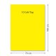 Hartie Cartonata FAVINI, Galbena, 70x100 cm, 10 Coli/Top, 220 g/m², Carton Colorat, Carton Colorat 70x100, Hartie Cartonata Colorata, Hartie 70x100 Colorata, Coli Colorate, Top Hartie Cartonata, Coli Cartonate 70x100 cm, Hartie Cartonata Galbena