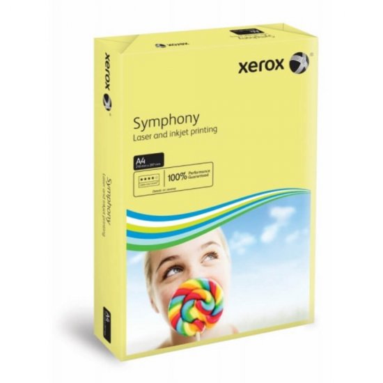 Carton Copiator A4 Xerox Symphony, Galben Pal, 250 Coli/Top, 160 g/m², Carton, Carton pentru Birou, Copiator Carton, Carton A4, Carton Xerox, Carton Copiator A4, Carton Imprimanta, Carton de Imprimanta, Carton pentru Imprimanta 