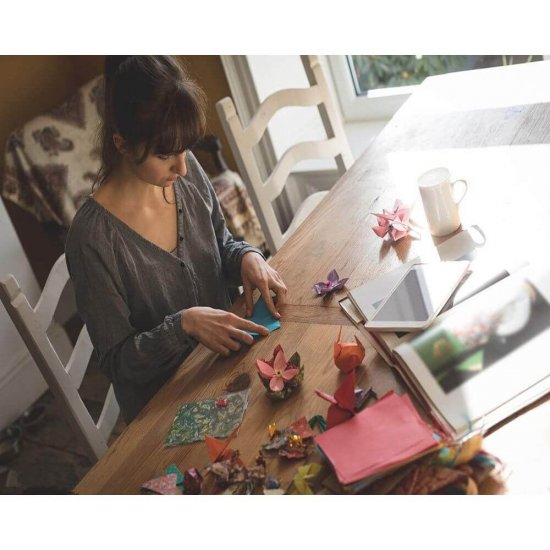 Hartie Rotunda Origami DACO, 10 cm,100 Coli/Top, Multicolor, 80 g/m², Hartie Origami Colorata, Hartie Rotunda pentru Origami, Coli pentru Origami, Produse de Hartie