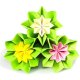 Hartie Rotunda Origami DACO, 10 cm,100 Coli/Top, Multicolor, 80 g/m², Hartie Origami Colorata, Hartie Rotunda pentru Origami, Coli pentru Origami, Produse de Hartie