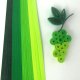 Hartie Quilling DACO, 42.5x0.5 cm, 100 Fasii/Set, Capat Autoadeziv, Verde, Foi Quilling, Hartie pentru Tehnica Quilling, Fasii Hartie Quilling, Accesorii Quilling, Instrumente Quilling