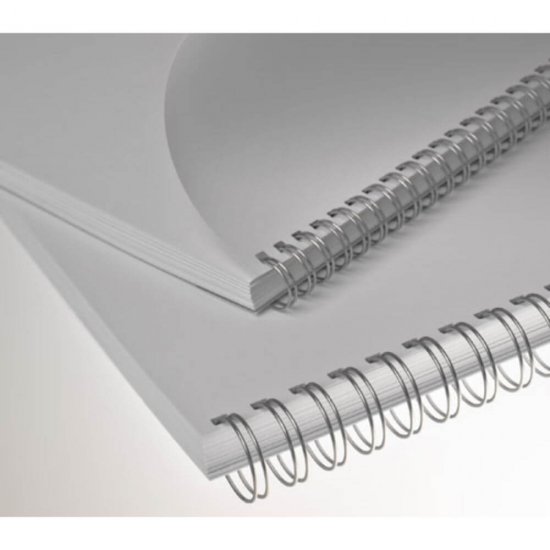 Inele din Metal pentru Indosariere EVOffice, Diametru Spira 6.4 mm, Capacitate 15-30 Coli, 100 Buc/Bax, Culoare Alba