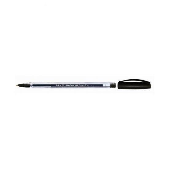 Pix Negru de Unica Folosinta Faber-Castell Trilux 032M, Pix Clasic, Pixuri Clasice, Pixuri Negre, Pix Faber-Castell, Pix cu Bila, Pix cu Pasta Neagra, Pixuri Faber-Castell, Pixuri Scriere, Pix Scriere, Pix Cerneala Neagra, Pixuri Cerneala Neagra