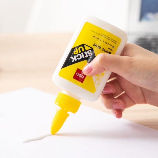 Aracet Deli Stick Up, 120 ml, Lavabil, Tub de Plastic, Aracet Deli, Araceturi, Aracet pentru Lipit Hartie, Aracet Hartie, Aracet pentru Scoala, Aracet pentru Lucru Manual, Aracet Scolar, Lipici Aracet, Lipiciuri Aracet