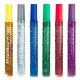 Set 6 Tuburi Lipici Deli Glitter Classic 12 ml, Diverse Culori, Lipici cu Glitter, Lipici cu Uscare Rapida, Lipici pentru Decorat, Lipici Lichid Decorat, Lipici Decorat Deli, Lipici cu Sclipici, Lipici Lichid cu Sclipici, Lipici cu Sclipici pentru Decorat