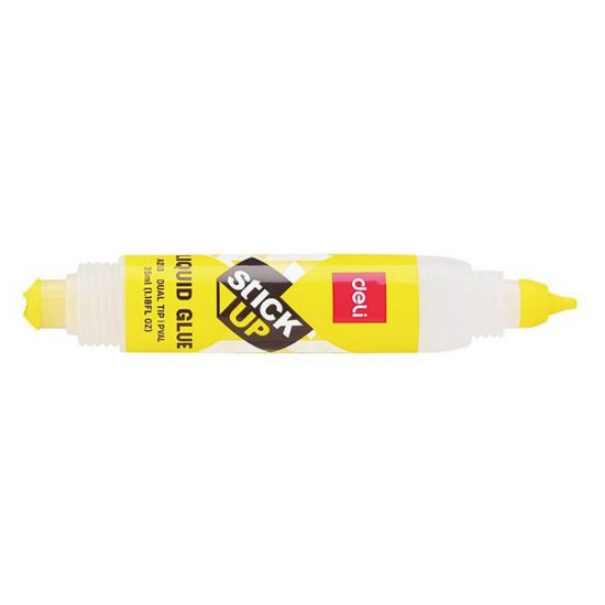 Lipici Deli Lichid 35 ml, cu Doua Capete, Lipici cu Doua Capete Lichid Lavabil, Lipici cu Doua Capete cu Uscare Rapida, Lipici cu Doua Capete pentru Uz Scolar, Lipici cu Doua Capete Scoala, Lipici cu Doua Capete Lichid