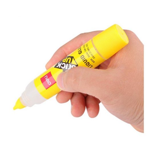 Lipici Deli Lichid 35 ml, cu Doua Capete, Lipici cu Doua Capete Lichid Lavabil, Lipici cu Doua Capete cu Uscare Rapida, Lipici cu Doua Capete pentru Uz Scolar, Lipici cu Doua Capete Scoala, Lipici cu Doua Capete Lichid