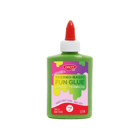 Lipici Lichid Colorat Termosensibil DACO, Model Lipiciu Termiciu, 118 ml, Diverse Culori, Lipici pentru Slime, Lipici Colorat pentru Slime, Lipici Lichid Slime, Lipici Slime Daco, Lipici Scoala, Lipici Daco Termosensibil
