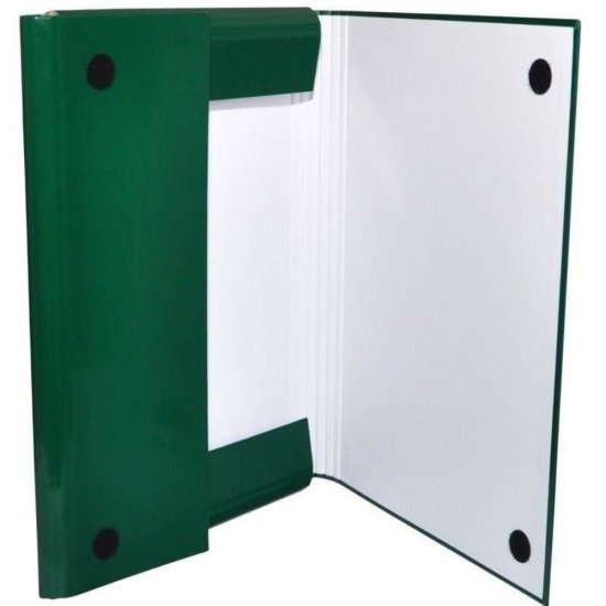 Mapa Carton A4 OFFICE Products cu Burduf 4 cm si Inchidere cu Arici, Capacitate 280 Coli, Culoare Verde, Mapa pentru Documente, Mapa pentru Organizat, Mapa pentru Depozitat