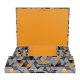 Mapa Carton MILAN, Model Cube, 36x25x3 cm, Prindere cu Elastic, Gri/Portocaliu, Mape din Carton, Mape pentru Acte, Dosar Documente, Mapa cu Elastic, Mapa Scolari, Mape Arhivare Documente, Mapa Carton cu Elastic, Dosar Mapa Carton