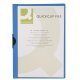 Mapa din Plastic Q-CONNECT cu Clips Metalic, 220x310mm, Coperta Frontala Transparenta si Coperta Spate Albastra, Mape din Plastic cu Clips Metalic, Mapa pentru Documente, Mapa pentru Organizat, Mapa pentru Depozitat