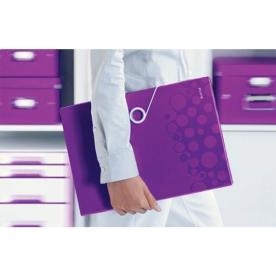 Mapa din Plastic A4 Leitz Wow, Mov Metalizat, 6 Compartimente, Mapa Proiecte, Mapa Prezentare A4, Mapa Leitz, Mapa Proiecte  Leitz, Mapa Compartimente Leitz, Mapa Proiecte Compartimente Leitz