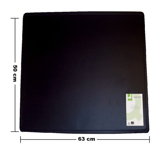 Mapa pentru Birou Q-CONNECT, 630x500 mm, Buretata si Colturi Rotunjite, Culoare Neagra, Mape Protectie Birou, Mapa de Protectie pentru Masa de Birou, Accesorii pentru Birou