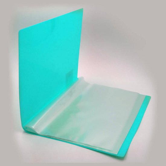Mapa Prezentare Albastru Neon A4 Deli, 100 Folii, Coperta Flexibila din Plastic, Mapa, Mapa de Prezentare, Mapa de Prezentare Deli, Mapa de Prezentare A4, Mapa de Prezentare cu 100 Folii, Mapa de Prezentare Albastru Neon