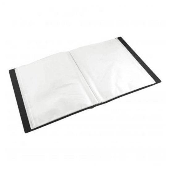 Mapa Prezentare Negru A4 Deli, 100 Folii, Coperta Flexibila din Plastic, Mapa, Mapa de Prezentare, Mapa de Prezentare Deli, Mapa de Prezentare A4, Mapa de Prezentare cu 100 Folii, Mapa de Prezentare Negru