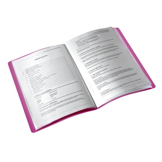 Mapa Prezentare Roz Neon A4 Deli, 30 Folii, Coperta Flexibila din Plastic, Mapa, Mapa de Prezentare, Mapa de Prezentare Deli, Mapa de Prezentare A4, Mapa de Prezentare cu 30 Folii, Mapa de Prezentare Roz Neon