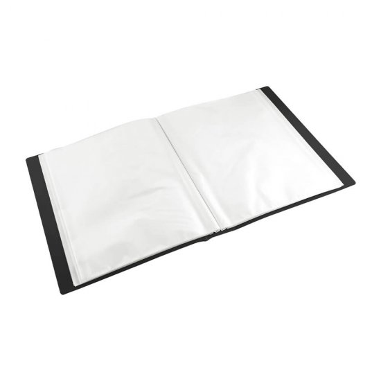 Mapa Prezentare Negru A4 Deli, 40 Folii, Coperta Flexibila din Plastic, Mapa, Mapa de Prezentare, Mapa de Prezentare Deli, Mapa de Prezentare A4, Mapa de Prezentare cu 40 Folii, Mapa de Prezentare Negru