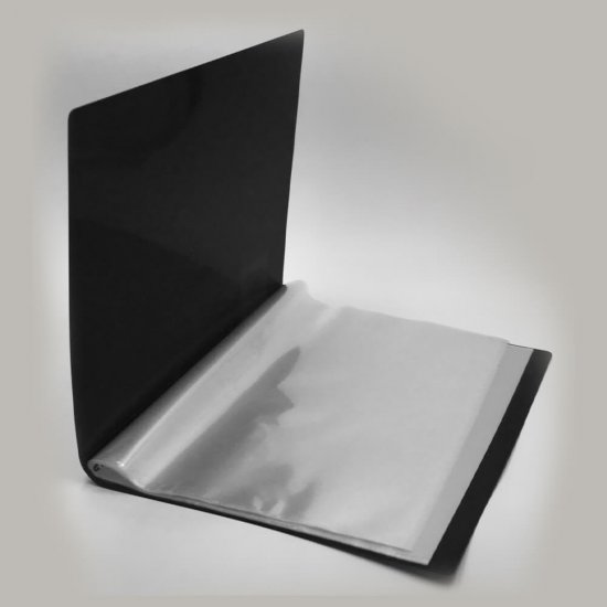 Mapa Prezentare Negru A4 Deli, 40 Folii, Coperta Flexibila din Plastic, Mapa, Mapa de Prezentare, Mapa de Prezentare Deli, Mapa de Prezentare A4, Mapa de Prezentare cu 40 Folii, Mapa de Prezentare Negru