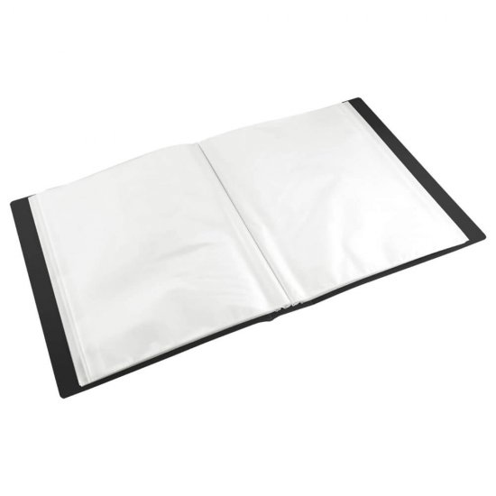 Mapa Prezentare A4 Deli, 40 Folii, Coperta Rigida din Polipropilena, Negru, Mapa in Format A4 pentru Prezentare, Mapa Deli Neagra Prezentare, Mapa Prezentare Calitativa