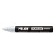 Set 12 Markere Sticla Milan Fluoglass, Varf de 2-4 mm, Albe, Marker Alb, Markere, Markere Albe, Markere pentru Sticla, Marker Milan, Marker pentru Scoala, Markere Scoala