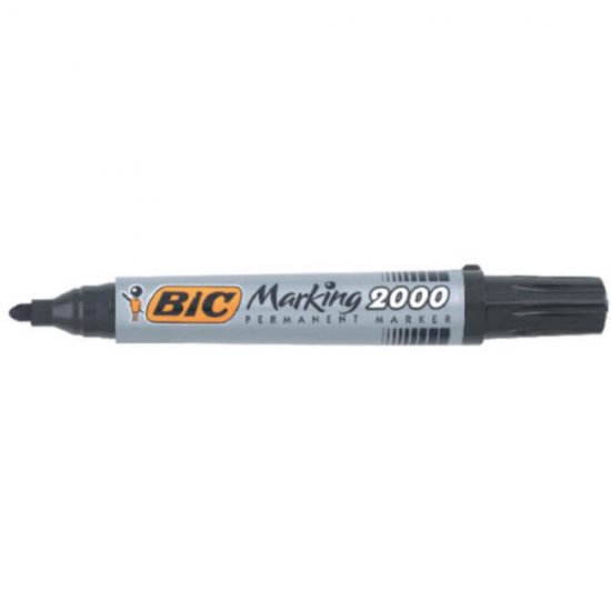 Set 12 Markere Permanente BIC 2000, Negre, Marker BIC, Marker BIC Permanent, Marker Permanent, BIC Permanent, Markere BIC, Markere Permanente, Markere BIC Permanente, Marker de Scris, Marker Set, Accesorii de Scris, Instrumente de scris