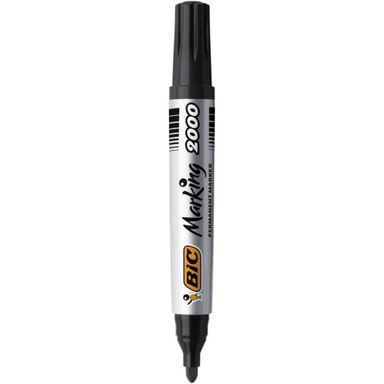 Set 12 Markere Permanente BIC 2000, Negre, Marker BIC, Marker BIC Permanent, Marker Permanent, BIC Permanent, Markere BIC, Markere Permanente, Markere BIC Permanente, Marker de Scris, Marker Set, Accesorii de Scris, Instrumente de scris