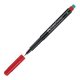 Marker Rosu Permanent cu Radiera Faber-Castell Multimark, Varf S, Evidentiatoare, Markere Permanente CD Faber Castell, Marker cu Radiera, Marker Personalizare Obiecte Sticla si Plastic, Markere Permanente CD-uri