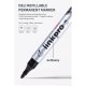 Marker Permanent Deli Link Pro, Negru, Varf Rortund 2 mm, Reincarcabil, Marker Permanent, Deli Marker, Marker Deli, Marker Color, Marker Permanent Color, Marker Permanent Deli