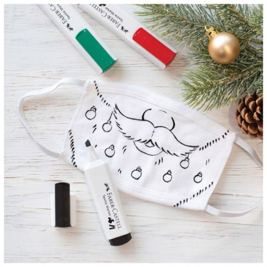 Marker Textil Negru Faber-Castell, Varf Tesit 1-5 mm, Markere Textile Negre, Markere Textile Faber Castell, Market Textil cu Varf Tesit, Marker Personalizare Textile, Markere Personalizare Imbracaminte, Markere Permanente pentru Haine
