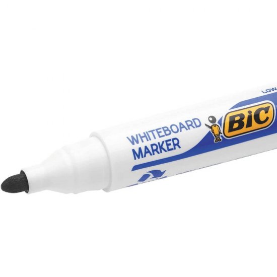 Set 12 Markere BIC Eco Velleda 1701, Negre, Marker BIC, Marker BIC ECO, Marker Multicolor, Marker ECO, Markere Eco, BIC Eco, BIC Eco Velleda, Eco Velleda 1701, Marker Velleda 1701, Marker Tabla, Marker de Scris, Markere Whiteboard, Markere Tabla Magnetica