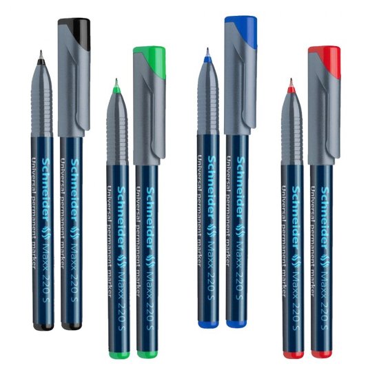 Set 10 Markere Permanente Schneider Maxx 220 S, Varf Subtire + Rotund, Scriere 0.4 mm, Verde, Markere Universale, Accesorii Birou, Instrumente de Scris Set 10 Markere Permanente Schneider Maxx 220 S, Varf Subtire + Rotund, Scriere 0.4 mm, Verde, Markere Universale, Accesorii Birou, Instrumente de Scris