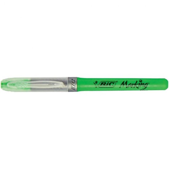 Set 12 Evidentiatoare BIC Flex Grip, Verzi, Evidentiator BIC, Evidentiator Brite Flex Grip, BIC Flex Grip, BIC Flex, Markere BIC, Highlighter BIC, Texmarker BIC, Accesorii de Scris, Instrumente de Scris