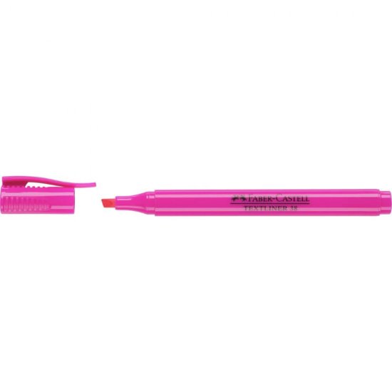 Textmarker Roz Faber-Castell 38, Varf Tesit 2 mm, Evidentiator, Marker Highlighter, Evidentiatoare, Markere, Markere Scoala, Textmarkere, Textmarkere Fluorescente, Marker Scoala, Faber-Castell Textmarkere, Textmarker Varf Tesit, Markere de Subliniat