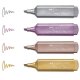 Set 4 Textmarkere Metalizate Faber-Castell, Varf Tesit 1-5 mm, Marker Highlighter, Set Evidentiatoare, Set Markere, Markere Scoala, Textmarkere, Marker Scoala, Faber-Castell Textmarkere, Textmarker Varf Tesit, Markere de Subliniat