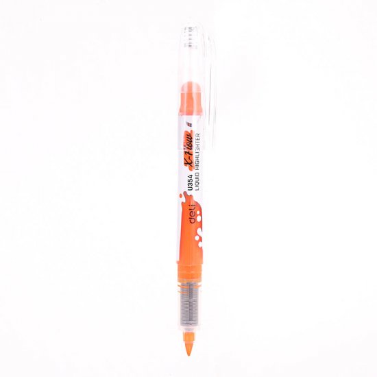 Textmarker Lichid Deli X-Flow, Portocaliu, Varf Tesit, Evidentiator Deli, Evidentiator Deli XFlow, Evidentiator Lichid, Textmarkere Deli, Highlighter Deli, Marker Deli, Markere Deli, Evidentiatoare Deli, Markere Deli, Markere Permanente Deli 