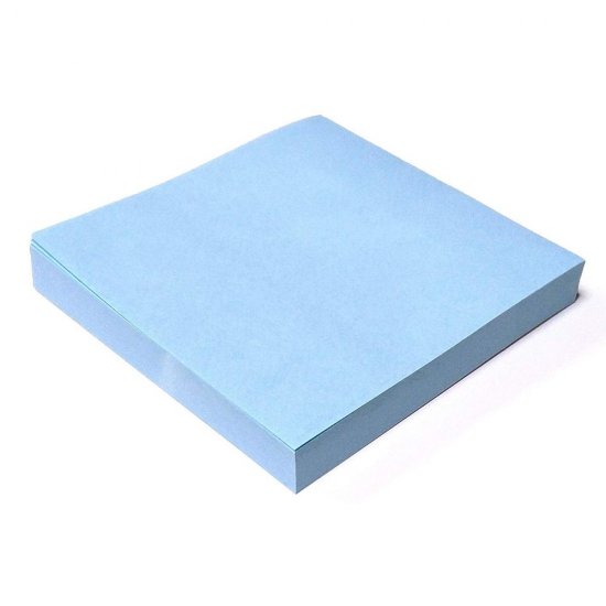Notite Adezive OFFICE Products, 76x76 mm, 100 File, 70 g/m², Culoare Albastru Pastel, Notes-uri, Post-it, Articole Hartie, Accesorii Birou