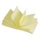 Notite Adezive DONAU  Z-Notez pentru Dispenser, Dimensiune 76x76 mm, 100 File/Set, 70 g/m², Culoare Galben Pal, Post-it, Sticky Notes, Bloc de Hartie, Memo Adeziv, Articole Hartie, Accesorii Birou