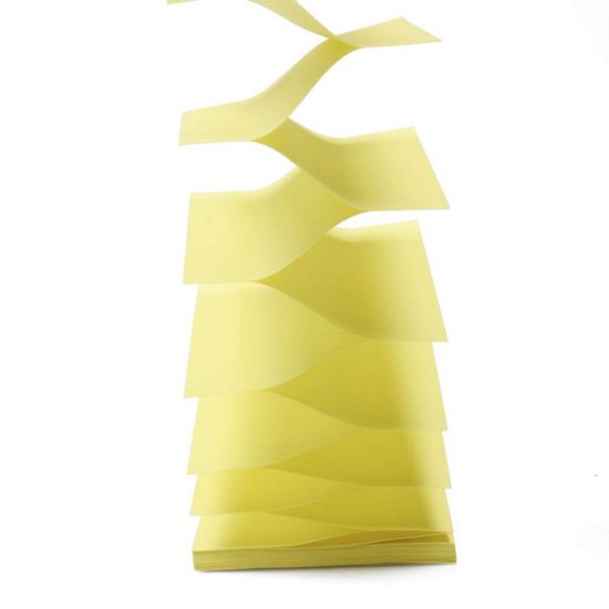 Notite Adezive DONAU  Z-Notez pentru Dispenser, Dimensiune 76x76 mm, 100 File/Set, 70 g/m², Culoare Galben Pal, Post-it, Sticky Notes, Bloc de Hartie, Memo Adeziv, Articole Hartie, Accesorii Birou