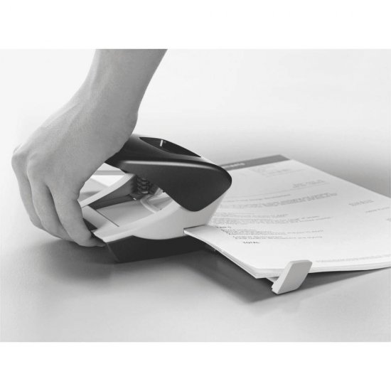 Perforator Leitz 5138, Capacitate 40 Coli, Plastic/Metal, Negru, Perforator pentru Hartie, Perforator de Hartie, Perforatoare Hartie, Perforatoare Birou, Perforatoare de Hartie, Perforatoare 40 Coli, Perforatoare Scoala, Perforatoare Leitz