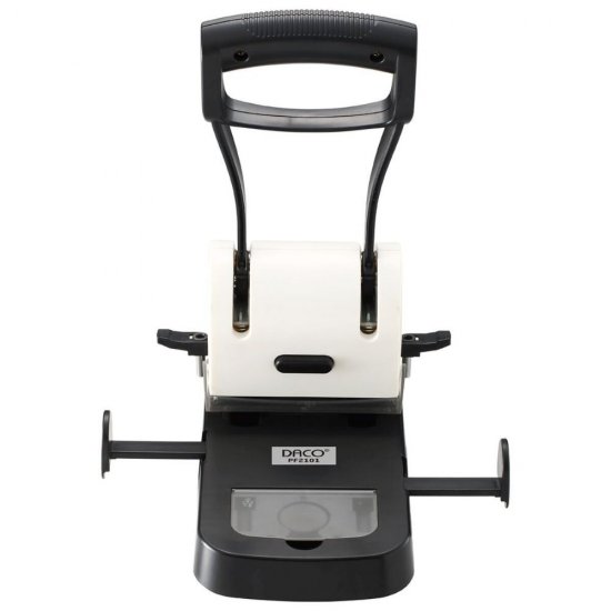 Perforator Metalic DACO 100 Coli, Alb, Perforator de Hartie, Perforatoare Manuale pentru Birou, Perforatoare pentru Hartie, Perforator Hartie cu Doua Perforatii, Perforator cu Doua Gauri, Perforatoare de Birou cu Distantier