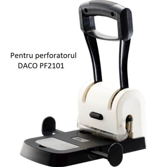 Rezerve pentru Burghiu si Discuri Perforator Daco, 6 Buc/Set, Plastic, Negru, Capacitate 100 Coli, Rezerve Discuri Plastic Perforator Rapid, Rezerve pentru Burghie Perforator, Rezerve Discuri Perforator PF2101 Daco