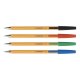 Set 20 Pixuri fara Mecanism,Scriere de 0.4 mm,Corp Galben cu Capac+Clip de Prindere, Albastru, Pixuri Q-CONNECT Yellow Fine, Accesorii Birou,Instrumente de Scris