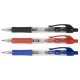 Set 10 Pixuri cu Mecanism si Scriere de 0.7 mm, Corp Transparent cu Grip+ Clip de Prindere, Culoare Albastra, Pixuri Q-CONNECT, Accesorii Birou,Instrumente de Scris