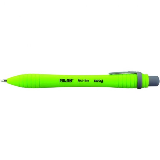 Pixuri Milan Sway Fine, Varf 0.7 mm, 19 Buc/Set, Scriere Verde, Corp Plastic Verde, Pixuri Milan Verzi, Pixuri Scolare, Instrumente de Scris, Pixuri Retractabile cu Mina Verde, Rechizite, Pixuri cu Mecanism Retractabil, Set Pixuri MILAN