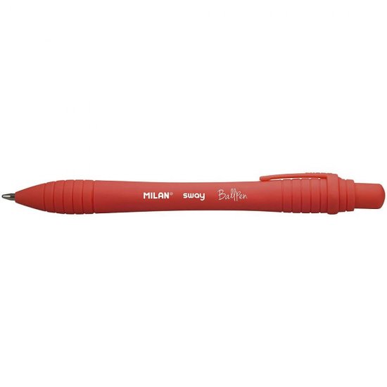 Pixuri Milan Sway, Varf 0.7 mm, 19 Buc/Set, Scriere Rosie, Corp Plastic Rosu, Pixuri Milan Rosii, Pixuri Scolare, Instrumente de Scris, Pixuri Retractabile cu Mina Rosie, Rechizite, Pixuri cu Mecanism Retractabil, Set Pixuri MILAN