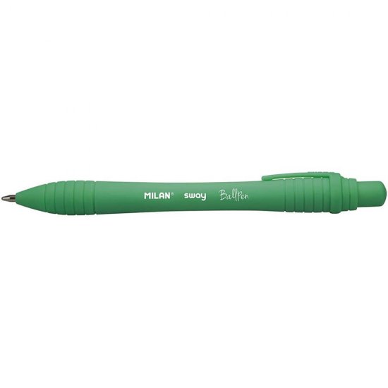 Pixuri Milan Sway, Varf 0.7 mm, 19 Buc/Set, Scriere Verde, Corp Plastic Verde, Pixuri Milan Verzi, Pixuri Scolare, Instrumente de Scris, Pixuri Retractabile cu Mina Verde, Rechizite, Pixuri cu Mecanism Retractabil, Set Pixuri MILAN