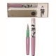 Pix Metalic INOXCROM si Etui, Mina Roller Gel, Mina Albastra, Corp Mov, Pixuri Metalice, Pixuri Scolari, Pixuri Scoala, Pixuri Scolare, Pix  Scoala, Pix Metal, Pixuri Metal, Pixuri Copii, Pix Albastru, Pixuri Albastre, Set Pixuri, Set Pixuri Albastre