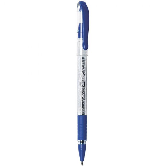Set 30 Rollere BIC Gelocity Clic, Albastre, Vatf 0.5 mm,  Pixuri Roller, Pix Roller, Pixuri BIC, Pixuri Roller cu Rezerva BIC, Pixuri Roller cu Rezerva Standard, Pix Roller pentru Scoala,